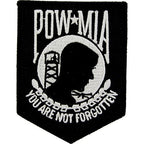 Patch POW*MIA (BLACK) (3-1/2")