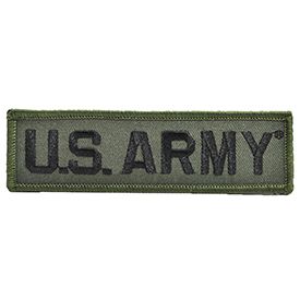 Patch Army, TAB, US Army (SUBDUED) (4-5/8"x1-1/4")