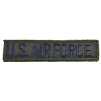 Patch USAF, TAB (BLU/GRN) (5"x1-1/8")