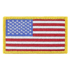 Patch Flag USA Gold Trim (3-1/4"x1-7/8") (L)