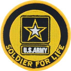 Patch Army, Soldier For Life (3-1/16")