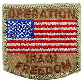 Patch Iraqi Freedom USA (DESERT) (2-7/8")