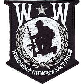 Patch Wounded Warrior Shield (3-3/8")