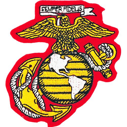 Patch USMC EGA (03) (YLW/WHT) (3-1/4")