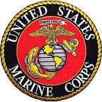 Patch USMC Logo (03) (SLV/GLD) (3-1/16")