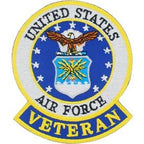 Patch USAF Emblem, Veteran (3-5/8")