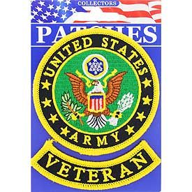 Patch Army Symbol, Veteran (2 PC) (3-5/8")