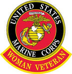 Patch USMC Woman Veteran (3-5/8")