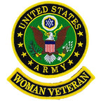 Patch Army, Woman Veteran (2 PC) (3-5/8")