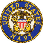 Patch USN Logo (03Y) (Anchors) (3-1/16")