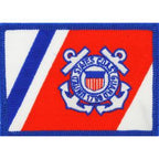 Patch USCG, Flag, RWB (3-1/2"x2-1/2")