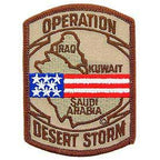 Patch Desert Storm, USA/IRAQ (3-1/2")