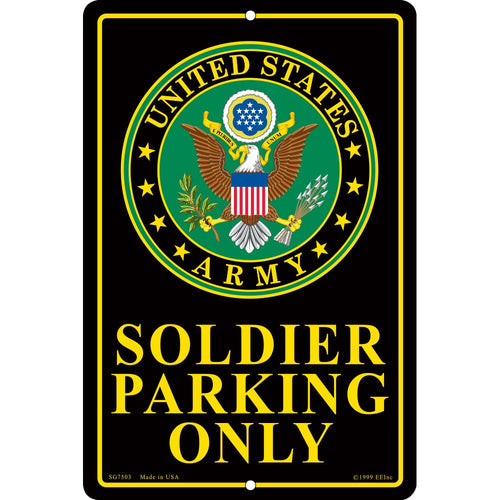 Sign - U.S. ARMY Parking (8"X12")