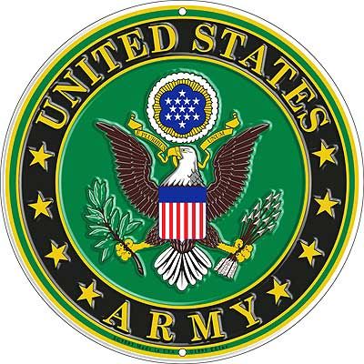 Sign Army Metal "United States Army Seal"