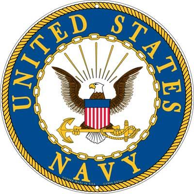Sign Navy Metal "United States Navy"