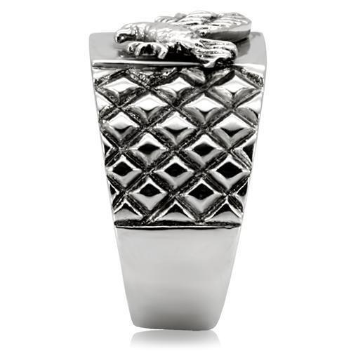 Ring Eagle High polished (no plating) Stainless Steel Ring